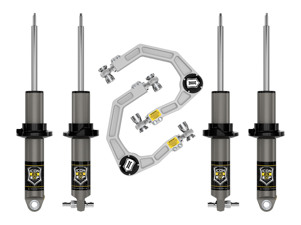2021-2023 Ford Bronco Hoss 2.0 Pkg 0-2 Inch Lift Stage 2 Suspension System Billet Icon Vehicle Dynamics