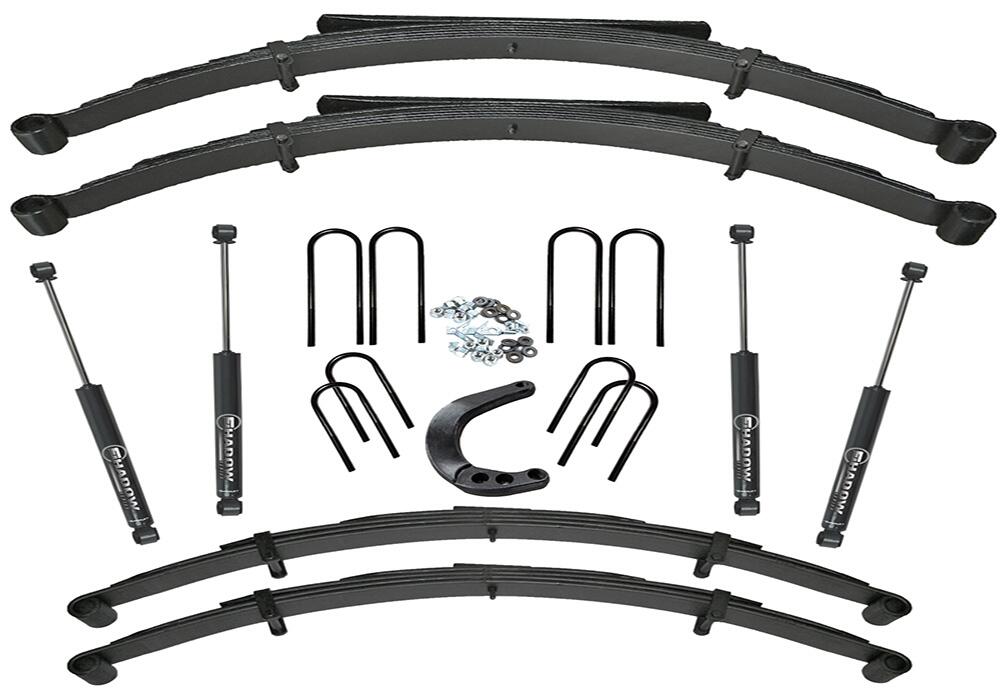 6 Inch Lift Kit (with 52 Inch Rear Springs) 1973-1987 K10/K15 1973-1991 Blazer/Jimmy/Suburban 1/2 Ton Solid Axle 4WD with Superlift Shocks Superlift
