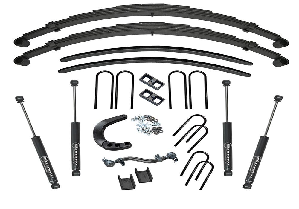 8 Inch Lift Kit 1973-1987 K10/K15 1973-1991 Blazer/Jimmy/Suburban 1/2 Ton Solid Axle 4WD Rear Block Kit with Superlift Shocks Superlift
