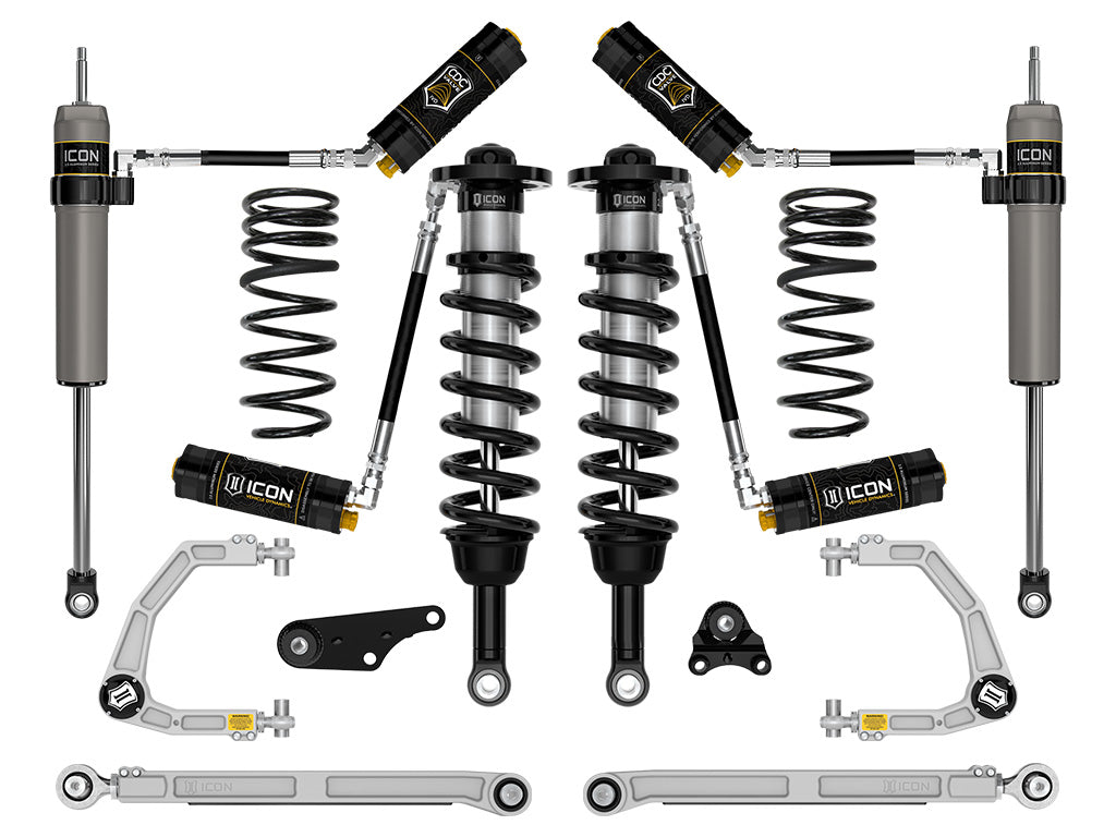 2024-2025 Toyota Tacoma 1.25-3 Inch Lift Stage 8 Suspension System Billet Triple Rate Rear Springs Icon Vehicle Dynamics