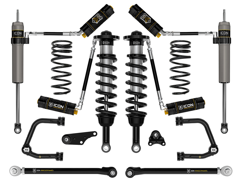 2024-2025 Toyota Tacoma 1.25-3 Inch Lift Stage 8 Suspension System Tubular Triple Rate Rear Springs Icon Vehicle Dynamics