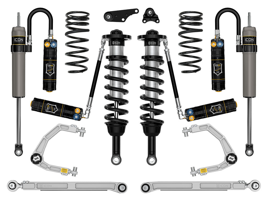 2024-2025 Toyota Tacoma 1.25-3 Inch Lift Stage 9 Suspension System Billet Triple Rate Rear Springs Icon Vehicle Dynamics
