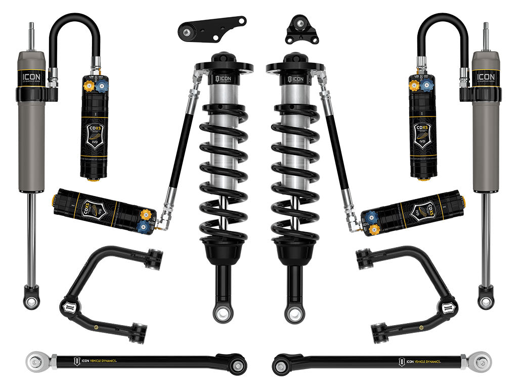 2024-2025 Toyota Tacoma 1.25-3 Inch Lift Stage 9 Suspension System Tubular Icon Vehicle Dynamics