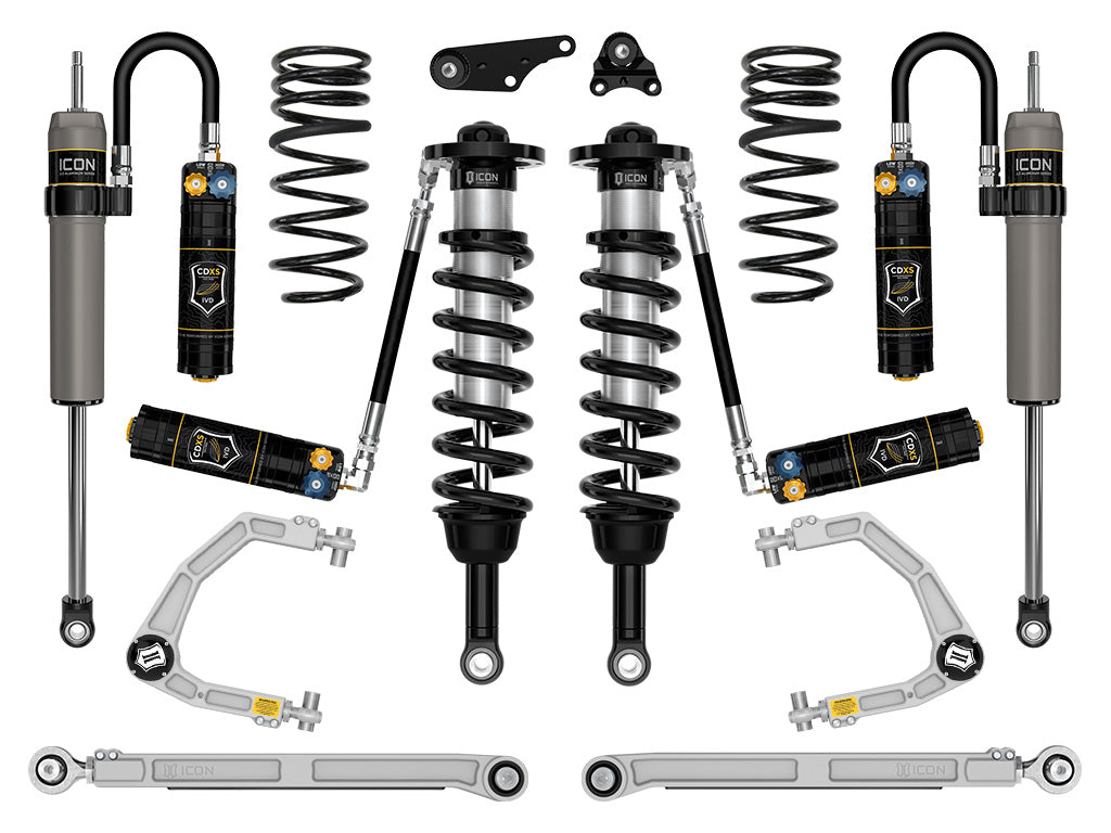 2024-2025 Toyota Tacoma 1.25-3 Inch Lift Stage 9 Suspension System Billet Overland Rear Springs Icon Vehicle Dynamics