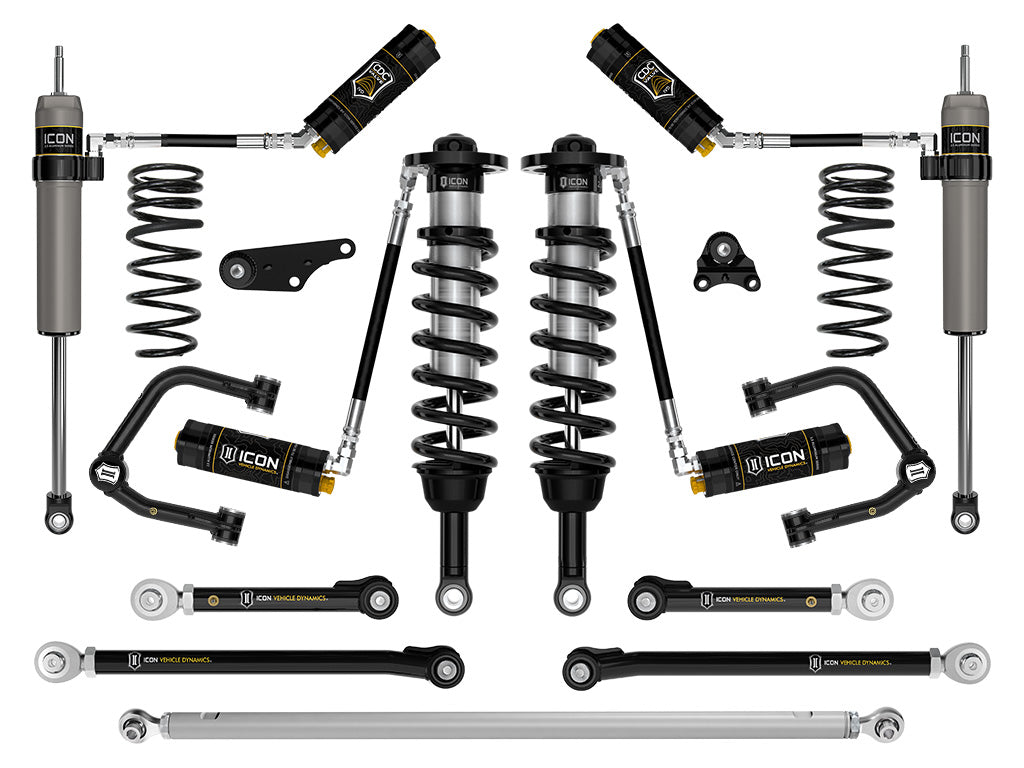2024-2025 Toyota Tacoma 1.25-3 Inch Lift Stage 11 Suspension System Tubular Overland Rear Springs Icon Vehicle Dynamics