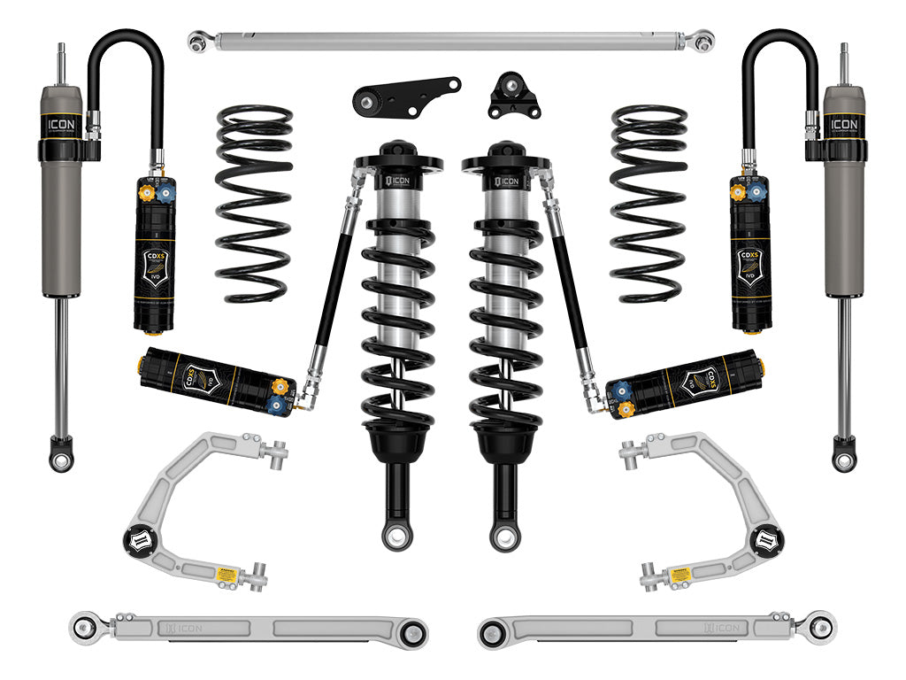 2024-2025 Toyota Land Cruiser 250 Series 1.25-3 Inch Lift Stage 8 Suspension System CDXS Billet Icon Vehicle Dynamics