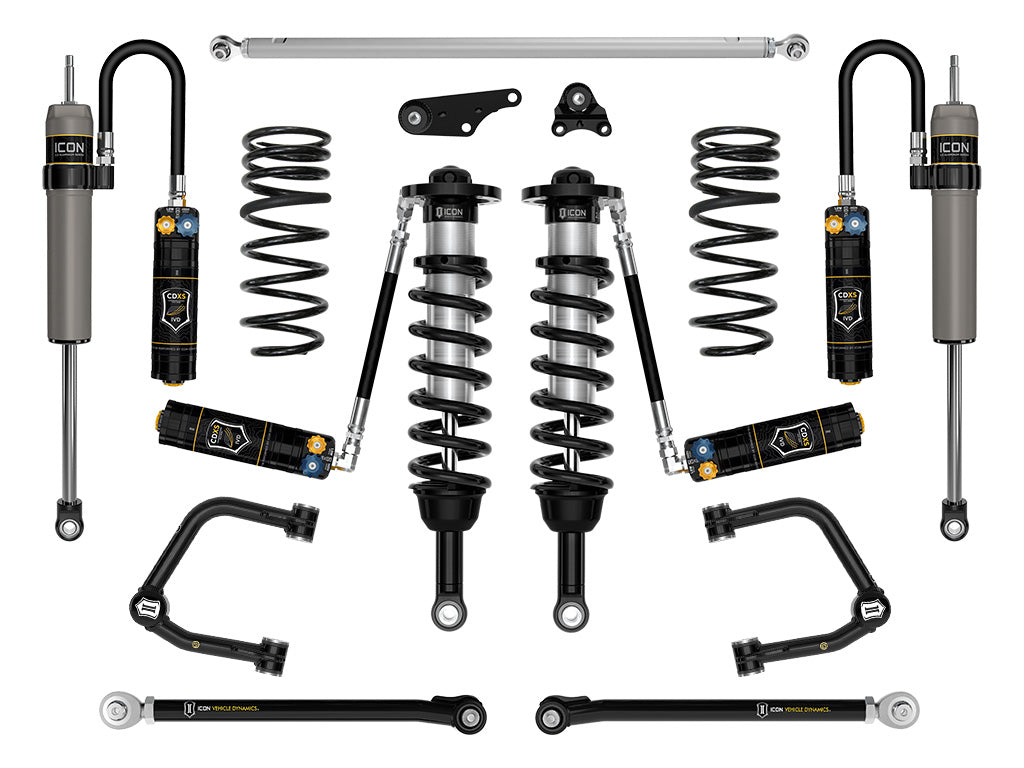 2025 Toyota 4Runner 4WD 1.25-3 Inch Lift Stage 9 Suspension System Tubular Icon Vehicle Dynamics