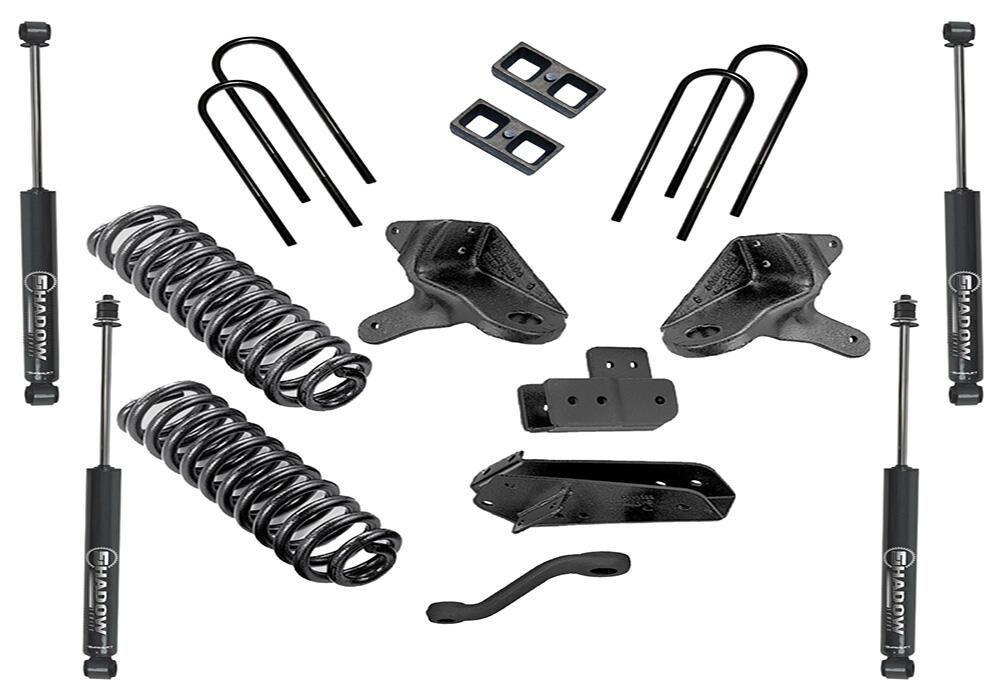4 Inch Lift Kit 1980-1996 Ford F-150 4WD with Superlift Shocks Superlift