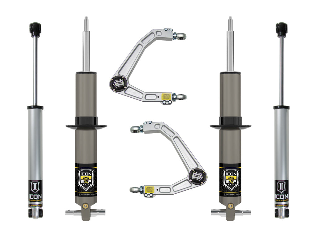 19-23 GM 1500 2.375-3.75 Inch Lift Stage 2 Exp Suspension System Billet Icon Vehicle Dynamics