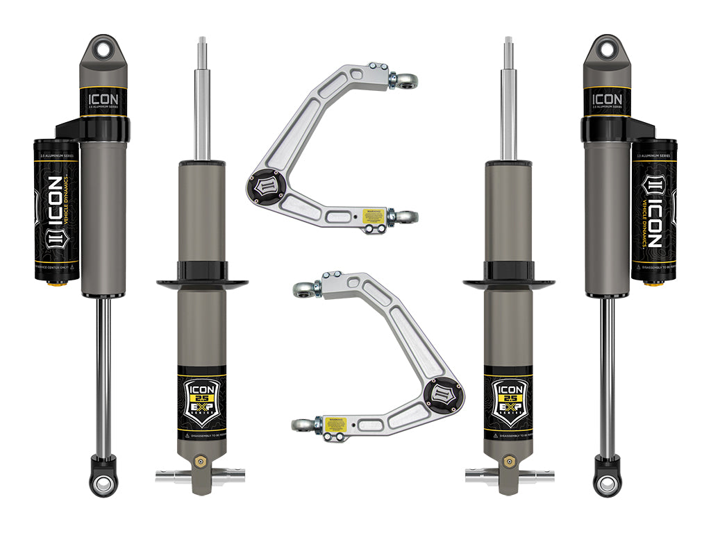 19-23 GM 1500 2.375-3.75 Inch Lift Stage 3 Exp Suspension System Billet Icon Vehicle Dynamics