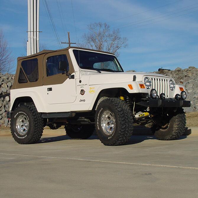 4 Inch Lift Kit 1997-2002 Jeep Wrangler TJ with Superlift Shocks Superlift