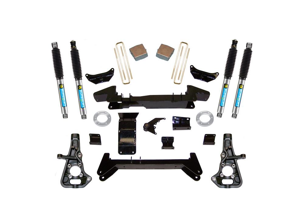 6 Inch Lift Kit 1999-2010 Chevy Silverado and GMC Sierra 2500 Non Hd or 1500HD 4WD Knuckle Kit with Bilstein Shocks Superlift