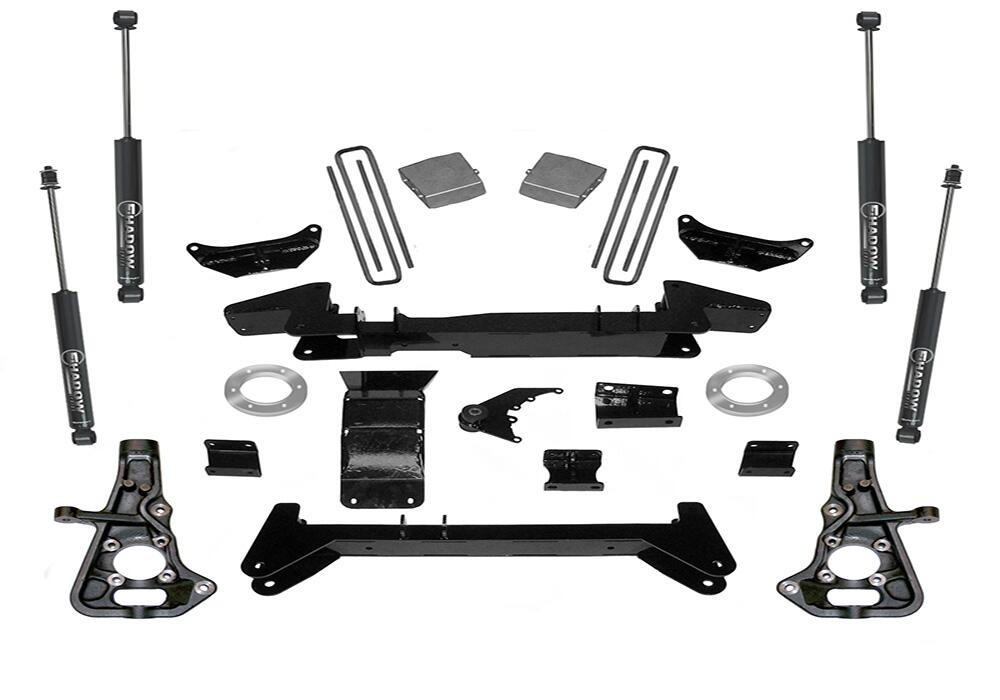 6 Inch Lift Kit 1999-2010 Chevy Silverado and GMC Sierra 2500 Non Hd or 1500HD 4WD Knuckle Kit with Superlift Shocks Superlift