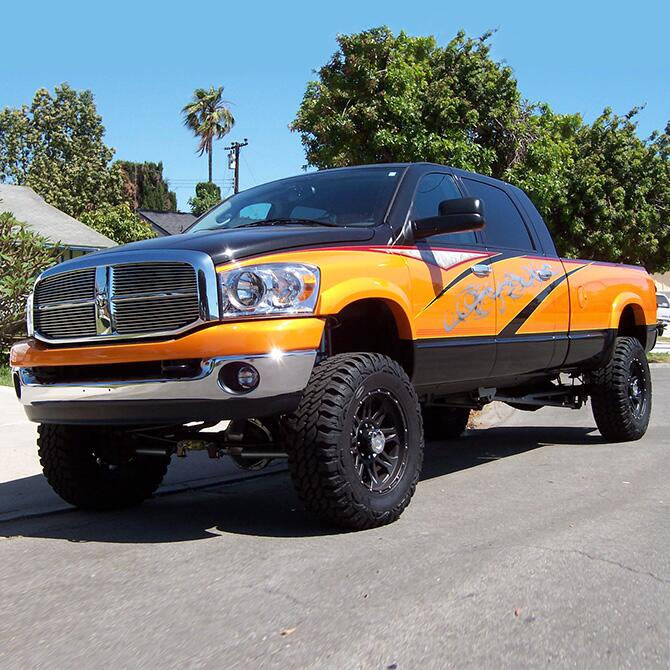 6 Inch Lift Kit 2007-2008 Dodge Ram 2500 and 3500 4WD 6.7L Cummins Diesel Engine with Bilstein Shocks Superlift