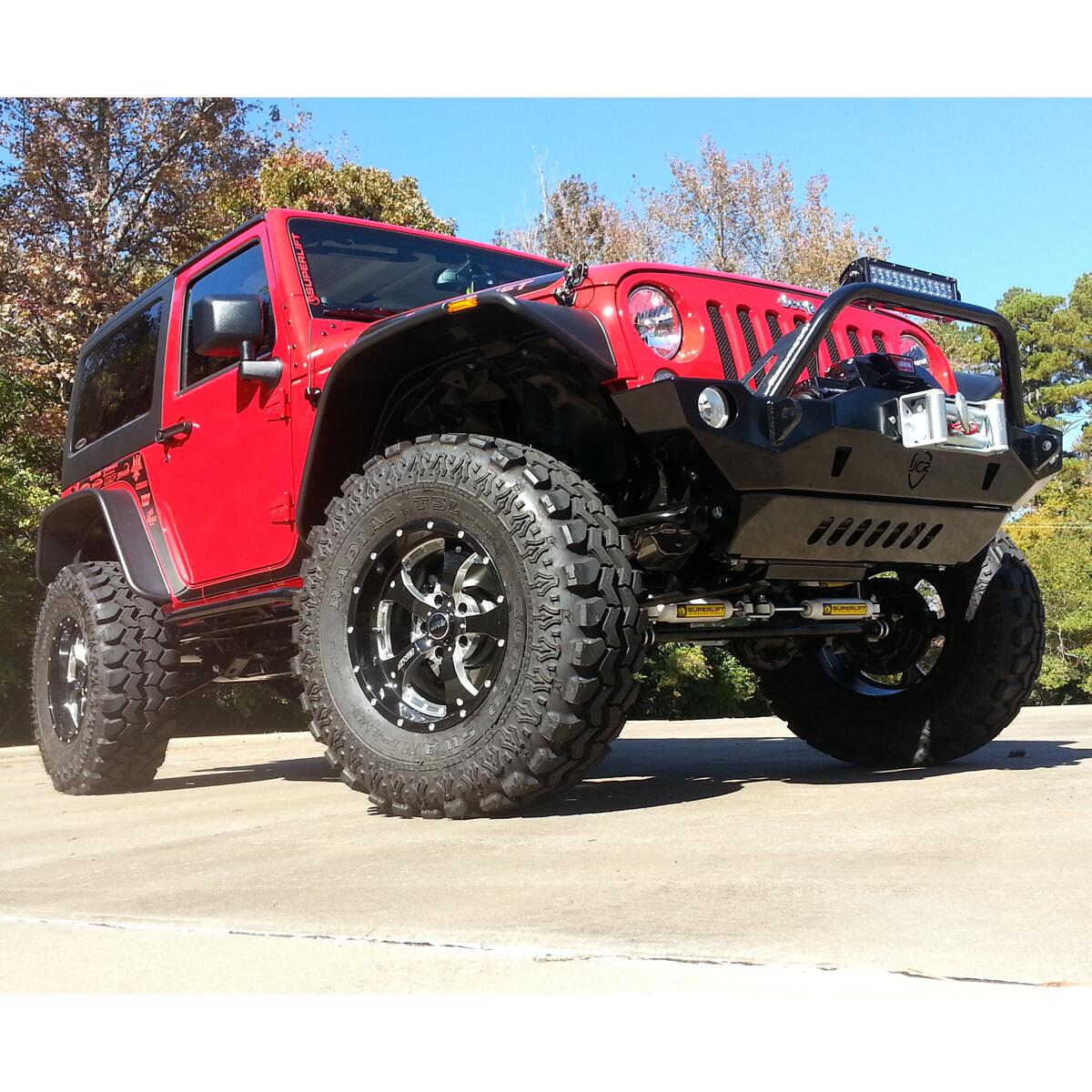 4 Inch Lift Kit 2007-2018 Jeep Wrangler JK 2 Door Standard Kit with Superlift Shocks Superlift