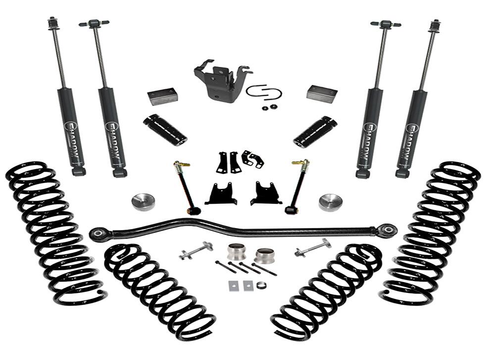 4 Inch Lift Kit 2007-2018 Jeep Wrangler JK 2 Door with Superlift Shocks Superlift