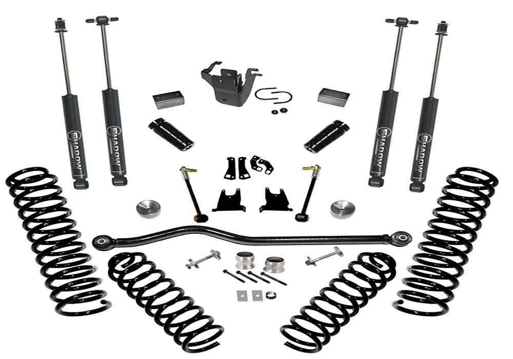 4 Inch Lift Kit 2007-2018 Jeep Wrangler JK Unlimited with Superlift Shocks Superlift