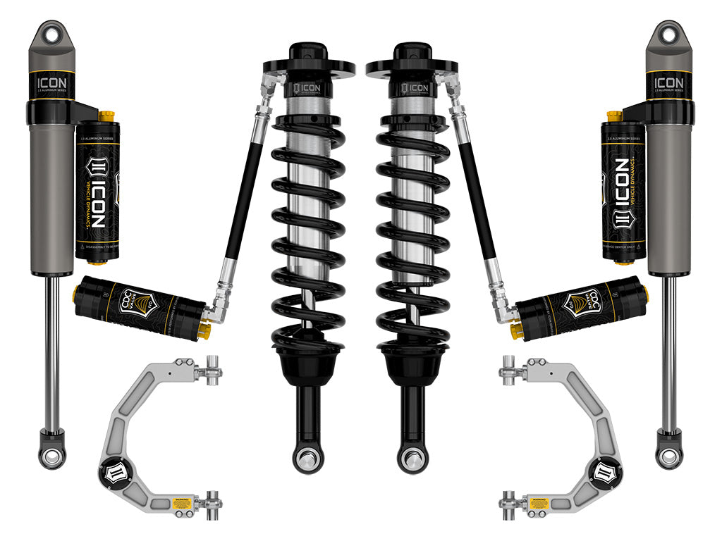 2021-2024 Ford F-150 4WD 2.75-3.5 Inch Lift Stage 4 Suspension System Billet CDCV Icon Vehicle Dynamics