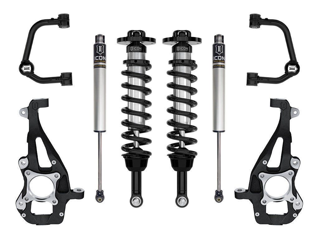 2021-2024 Ford F-150 4WD 3.5-4.5 Inch Lift Stage 1 Suspension System Tubular Icon Vehicle Dynamics