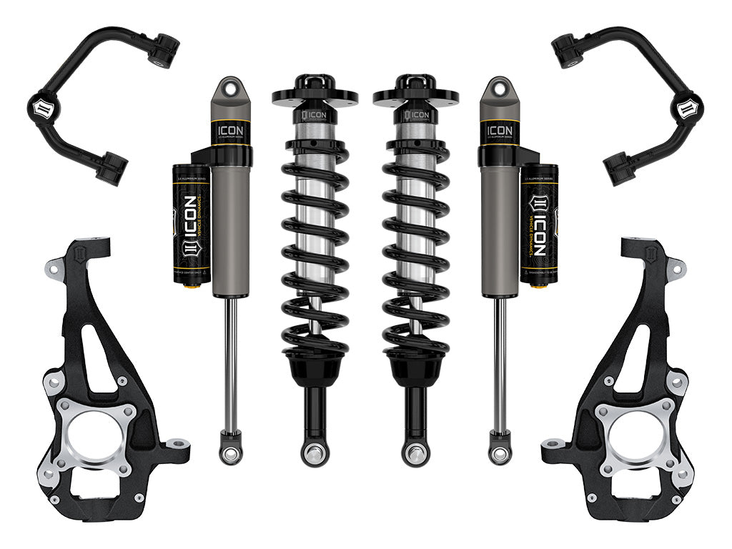 2021-2024 Ford F-150 4WD 3.5-4.5 Inch Lift Stage 2 Suspension System Tubular Icon Vehicle Dynamics