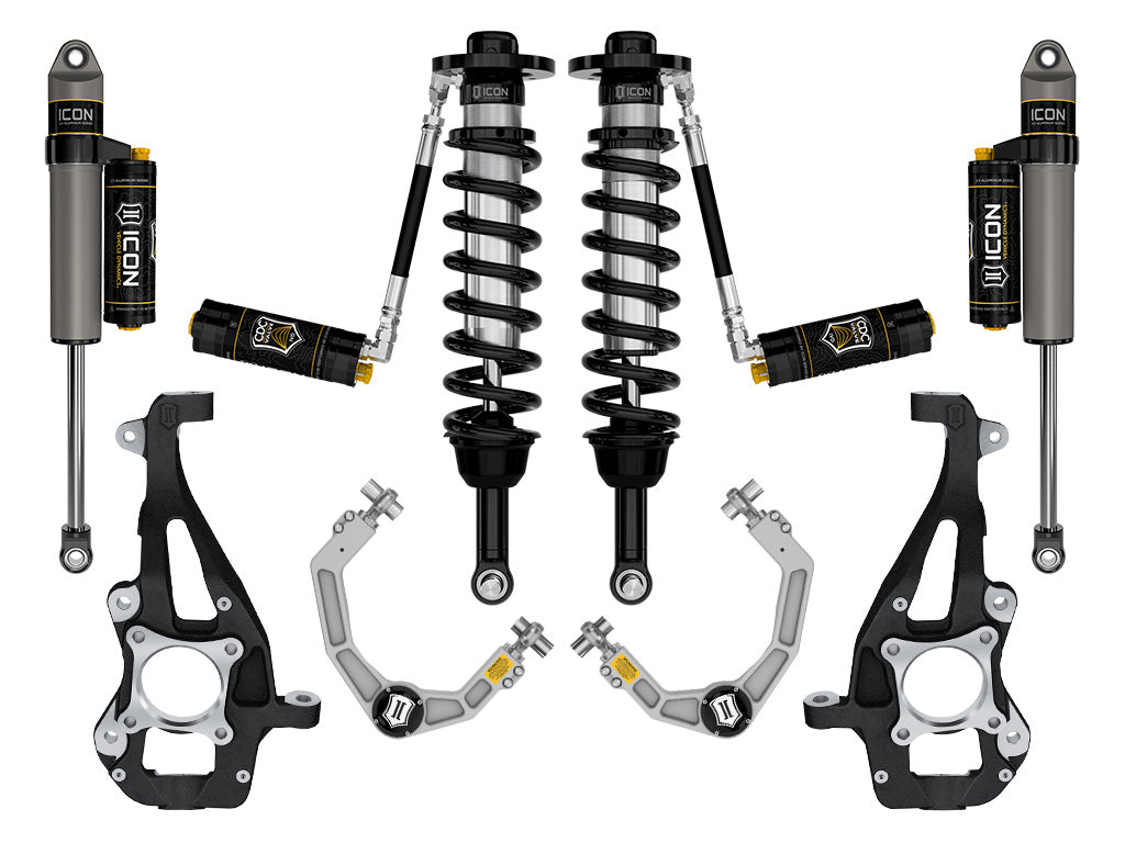 2021-2024 Ford F-150 4WD 3.5-4.5 Inch Lift Stage 4 Suspension System Billet CDCV Icon Vehicle Dynamics
