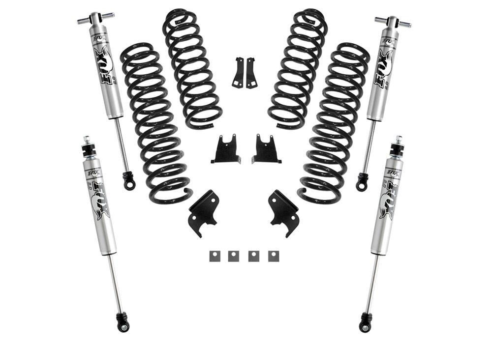 2.5 Inch Lift Kit 2007-2018 Jeep Wrangler JK 4-Door with Fox 2.0 Series Shocks Superlift