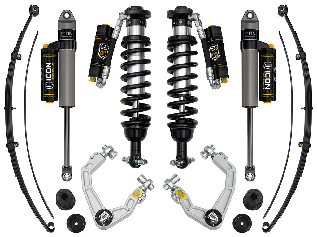 19-21 Ford Ranger 0-3.5 Inch Lift Stage 8 Susp System Billet UCA Al Knuckle Icon Vehicle Dynamics