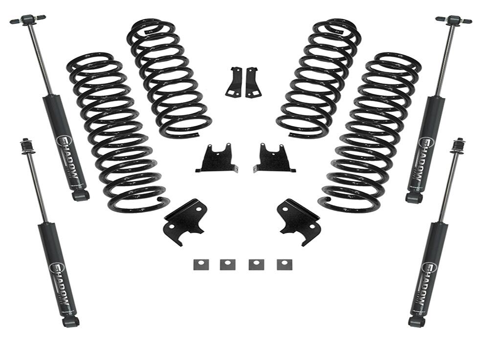 2.5 Inch Lift Kit 2007-2018 Jeep Wrangler JK 2 Door with Superlift Shocks Superlift