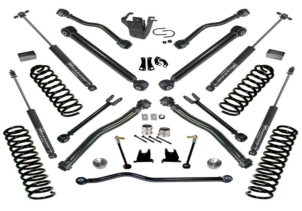 4 Inch Lift Kit 2007-2018 Jeep Wrangler JK 2 Door with Reflex Control Arms and Superlift Shocks Superlift