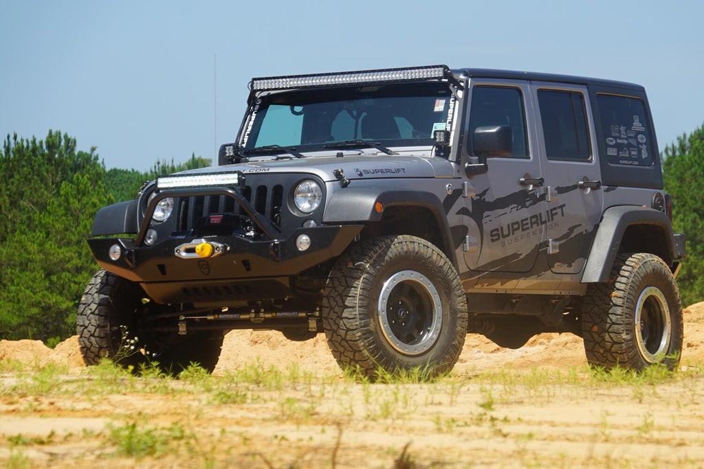 4 Inch Lift Kit 2007-2018 Jeep Wrangler JK Unlimited with Reflex Control Arms and Bilstein Shocks Superlift