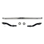 Apex Chassis Heavy Duty 2.5 Ton Tie Rod Assembly in Polished Aluminum Fits: 19-22 Jeep Gladiator JT 18-22 Jeep Wrangler JL/JLU Rubicon Mohave Sahara Sport. Note: This kit fits a Dana 30 axle