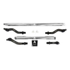 Heavy Duty Polished Aluminum Tie Rod and Drag Link Axle Swap Kit 05-11, Jeep JL-JT Super Duty Note: This No-Flip kit is for Axle Upgrade Options Only Apex Chassis