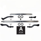 Heavy Duty Polished Aluminum Tie Rod and Drag Link Axle Swap Kit 05-11 Super Duty Jeep JK for Axle Upgrade Options Only Apex Chassis