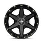 KM101 17X9 6X4.5/5.5 S-BLK 18MM