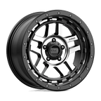 KM540 18X8.5 5X5.0 S-BLK MACH 00MM
