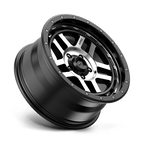 KM540 18X8.5 5X5.0 S-BLK MACH 00MM