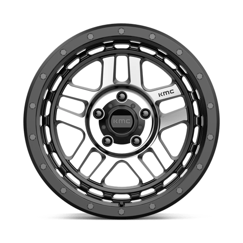 KM540 18X8.5 5X5.0 S-BLK MACH 00MM