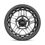 KM540 18X8.5 5X5.0 S-BLK MACH 00MM