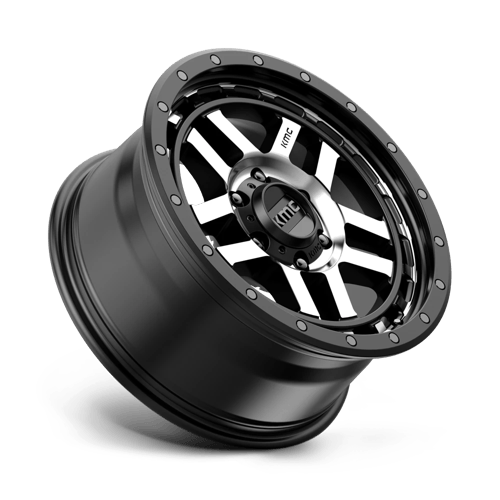 KM540 17X8.5 6X4.5 S-BLK MACH 18 CB 66.1