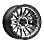 KM542 17X9 5X5.0 S-BLK MACH -12MM