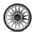 KM542 18X9 6X5.5 S-BLK MACH 00MM