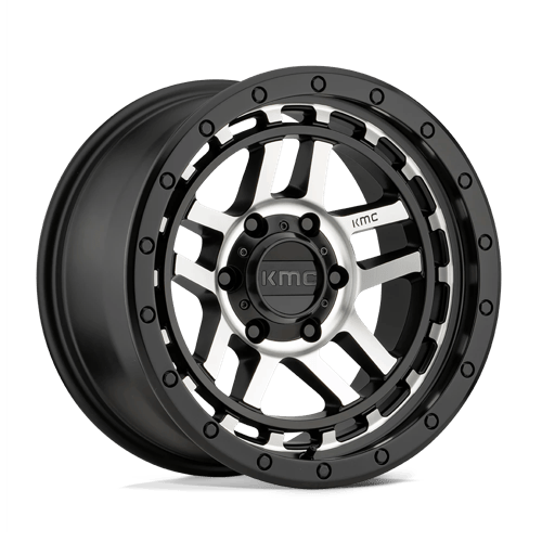 KM540 17X8.5 6X4.5 S-BLK MACH 18 CB 66.1