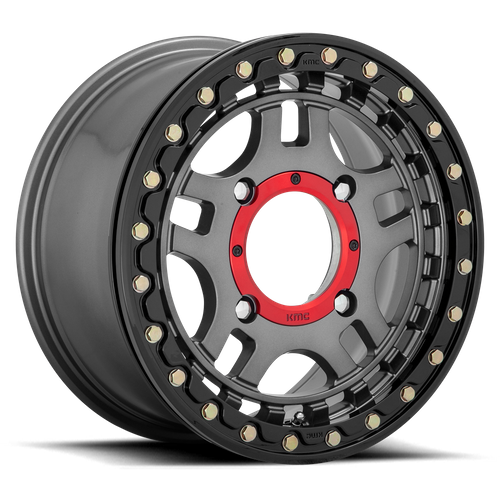 RECON UTV BL 14X7 4X156 G-MTL BLK-RG +38