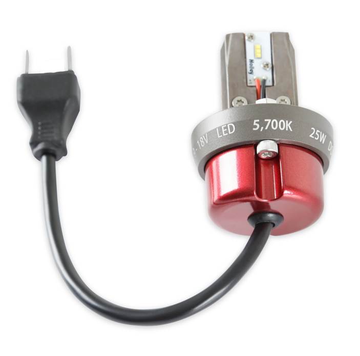 LED F-Light Bulb-High Beam Replacement Modern White(5700K) 5.75 Inch Round Standard H4 Wiring High Beam Only 3 Pin Sold Individually RetroBright