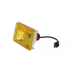LED Replacement forward light Yellow Lens High Beam Only 4 Inch x 6 Inch Rectangle Modern-Tech Upgrade For Old-School Sealed Beam Headlight Systems Utilizes 5700K Bulb Sold Individually HIGH-BEAM ONLY RetroBright