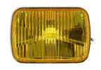 LED Forward Facing Light Yellow Lens 5 Inch x 7 Inch Rectangle Modern-Tech Upgrade For Old-School Sealed Beam Headlight Systems Utilizes 5700K Bulb Sold Individually RetroBright