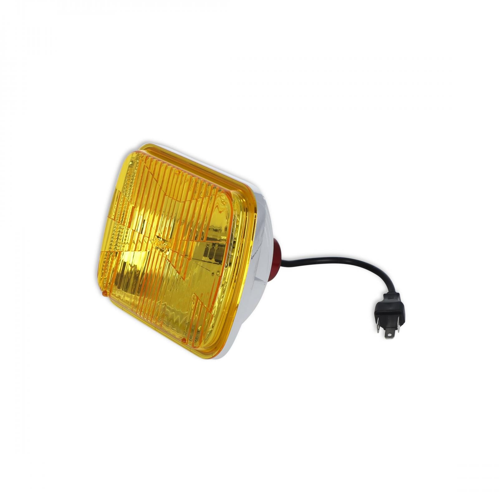 LED Forward Facing Light Yellow Lens 5 Inch x 7 Inch Rectangle Modern-Tech Upgrade For Old-School Sealed Beam Headlight Systems Utilizes 5700K Bulb Sold Individually RetroBright