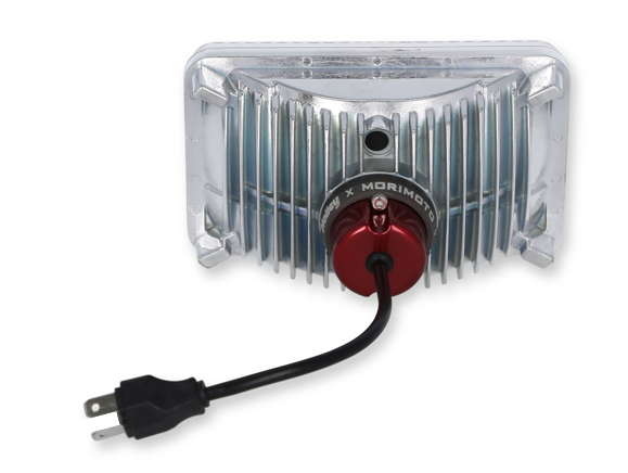 LED Forward Facing Light -Classic White(3000K) High Beam Only 4 Inch x 6 Inch Rectangle Modern-Tech Upgrade For Old-School Sealed Beam Headlight Systems Sold Individually RetroBright