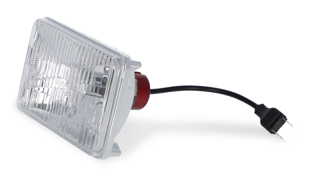 LED Forward Facing Light -Classic White(3000K) High Beam Only 4 Inch x 6 Inch Rectangle Modern-Tech Upgrade For Old-School Sealed Beam Headlight Systems Sold Individually RetroBright