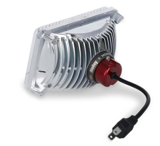 LED Forward Facing Light -Classic White(3000K) High Beam Only 4 Inch x 6 Inch Rectangle Modern-Tech Upgrade For Old-School Sealed Beam Headlight Systems Sold Individually RetroBright